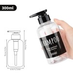 Segbeauty 3pcs/set 300ML Soap Dispenser Bottle Bathroom Shampoo Bottle Pump Press Type Lotion Container