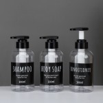 Segbeauty 3pcs/set 300ML Soap Dispenser Bottle Bathroom Shampoo Bottle Pump Press Type Lotion Container