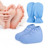 Segbeauty Blue Paraffin Wax Protection SPA Bath Gloves and Booties Therapy Warmer Heater Care Treatment