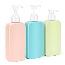 Segbeauty 3pcs Pump Bottle Dispenser 9.47oz/280ml Shower Dispenser Bottles Refillable Liquid Soap Shampoo Conditioner