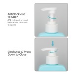 Segbeauty 3pcs Pump Bottle Dispenser 9.47oz/280ml Shower Dispenser Bottles Refillable Liquid Soap Shampoo Conditioner