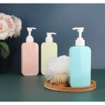 Segbeauty 3pcs Pump Bottle Dispenser 9.47oz/280ml Shower Dispenser Bottles Refillable Liquid Soap Shampoo Conditioner