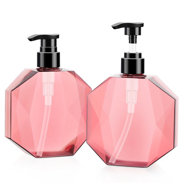 Segbeauty 2pcs 10.1oz/300ml Empty Shampoo Bottle Pump Dispenser Plastic Soap Dispenser Body Conditioner Bottle