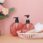 Segbeauty 2pcs 10.1oz/300ml Empty Shampoo Bottle Pump Dispenser Plastic Soap Dispenser Body Conditioner Bottle