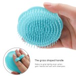 Segbeauty 4pcs Shampoo Brush Scalp Massage Brush Adult Soft Glue Bathroom Shower Head Body Massager