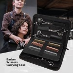 Segbeauty Hair Scissor Bag PU Leather Big Space Salon Hair Comb Shear Pouch Holder Case Barber Hairdressing Storage Tool