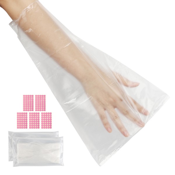 Segbeauty 200 Counts Paraffin Therapy Wax Bags Plastic Paraffin Liners Socks and Gloves Paraffin Bath Mitts