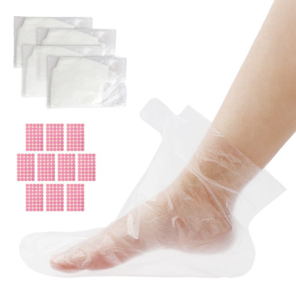 Segbeauty 400pcs Thinner Paraffin Wax Therabath Liners Foot Spa Paraffin Bags Plastic Mitts Socks Hot Wax Therapy Treatment