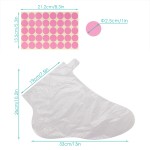 Segbeauty 400pcs Thicker Larger Paraffin Wax Therapy Liners Foot Spa Paraffin Bags Plastic Mitts Socks Hot Wax Treatment Booties Covers