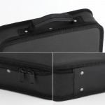 Segbeauty Barber Tool Bag 11.8 x 8.5in PU Leather Travel Makeup Toiletry Carrying Case Hair Storage Organizer