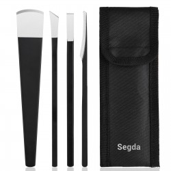 Segda 4pcs Pedicure Knife Set Ingrown Toenail Knife Correction Nippers Clipper Remover with Carry Bag for Nail Care Foot Repair Cutter