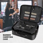 Segbeauty Large Barber Styling Tools Bag with Belt 13.2 x 9.6in Salon Scissor Comb Trimmer Storage Case Holder