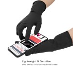 Segbeauty 20 Counts Thicken Hair Dye Gloves Black Reusable Hair Color Gloves Salon Rubber Gloves Hair Coloring Highlighting Accessories