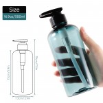 Segbeauty 3pcs 500ml Shampoo Bottle Shower Gel Body Wash Hair Conditioner Dispenser Soap Press Cosmetic Bathroom Storage