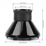 Extra Large/6.5-7.3cm-Black-160715  + $0.50 