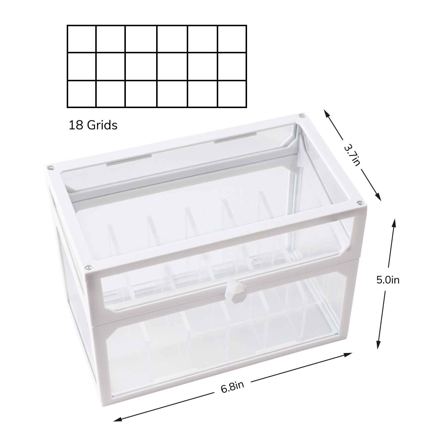 Beauty Keeper Square Storage Box For Transparent Face Masks, Puffs, Lashes,  And Cards Compact, Durable, And Versatile. From Parklondon, $0.83