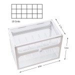 Segbeauty Lipstick Makeup Organizer 18 Slots Cosmetic Storage Box with Lid Beauty Transparent Dust-proof Cosmetic Holder