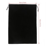 Segbeauty Hair Dryer Bag Storage Bag Stain Liner Drawstring Velvet Pouch Black Gym Bag Garment Organizer for Diffuser