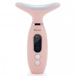 Segbeauty LED Light Therapy Massage Device for Skin Tightening, 4-in-1 Cosmetic Skin Treatment Beauty Massager for Face and Neck, Anti-Aging Skin Care Massage Device, Vibration Technologies Face Tool for Daily Skin Care Routine